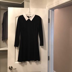 Black fitted and flare dress